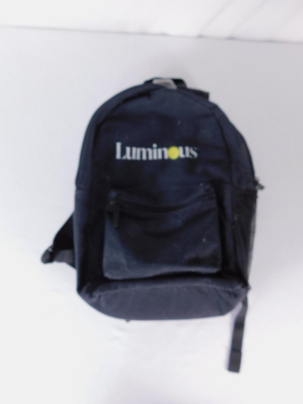 Luminous Black Boys Backpack Polyester School Bag Water Bottle Pocket Daypack